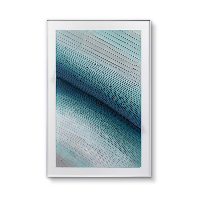 Gradient Bule Color Paper 3D Wall Art Decor