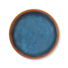 Round Shape Blue Sand Stone Painting Artwork for Projects 