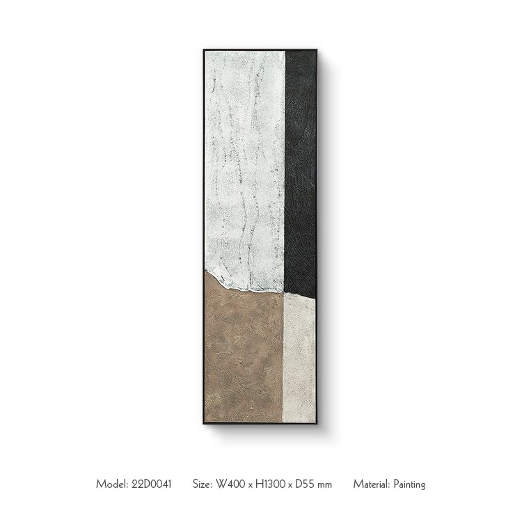 Customized Handmade Four Colors Vertical Abstract Wall Art for Home