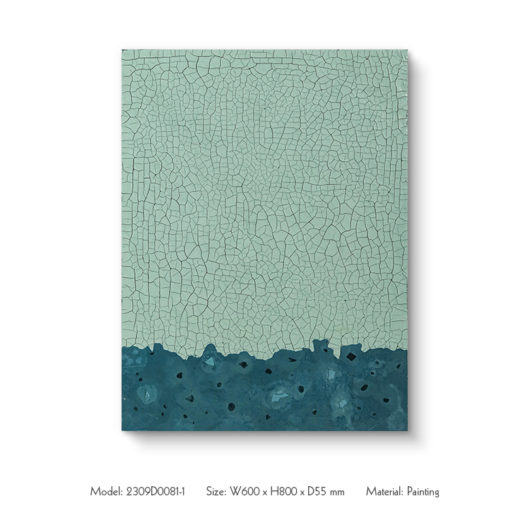 Abstract Green Handmade Painting Texture Wall Art Decor