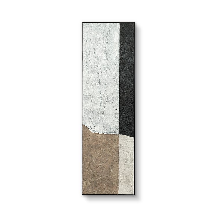 Customized Handmade Four Colors Vertical Abstract Wall Art for Home