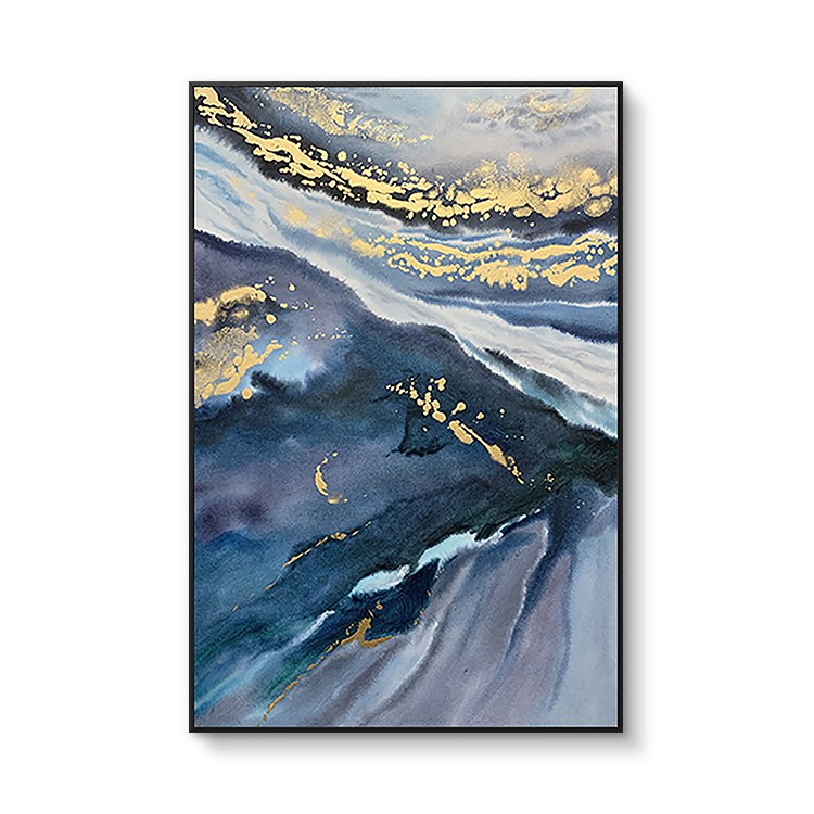 Wholesale Handmade Wall Hanging Decorative Gold Foil Abstract Painting