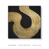 Luxury Furniture And Decor Woodboard Texture Painting Art with Gold Foil