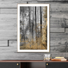 Metal Frame Bamboo Landscape Porcelain Printing Wall Art with Gold Foil