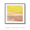 Dreamy Hand-painted Sunset Oil Painting Framed Wall Art