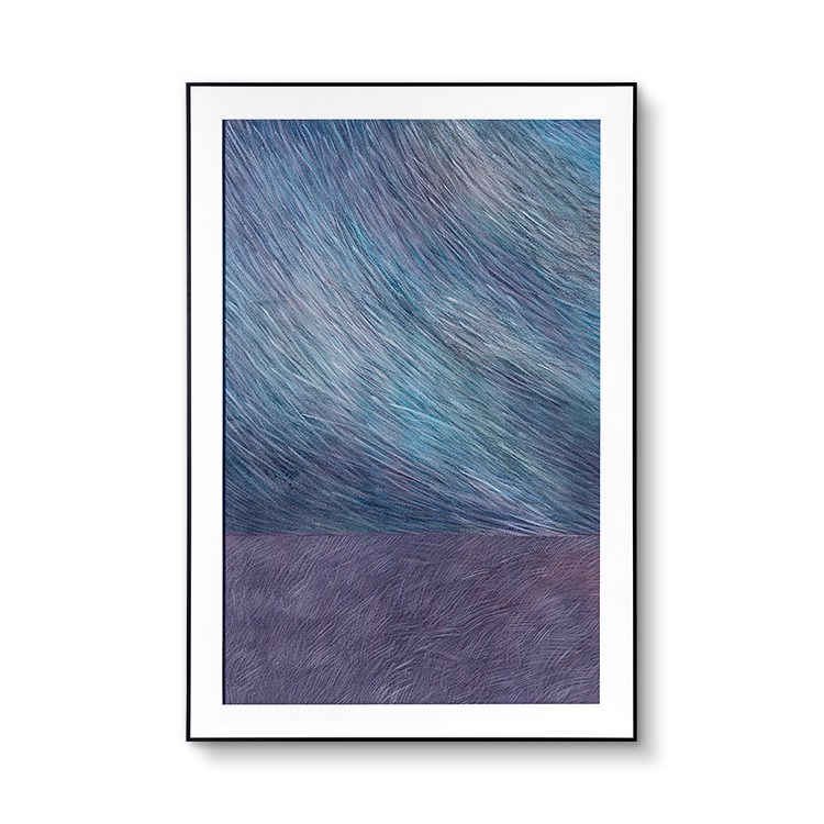 Hot Selling Blue Violet Simple Printing Art for Home Decoration