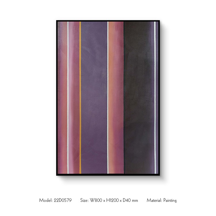 Hand Painted Acrylic Gradient Abstract Wall Art for Hotel Room