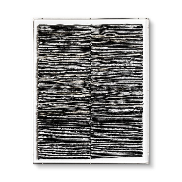 Abstract Black Handmade Paper 3d Texture Art Decor