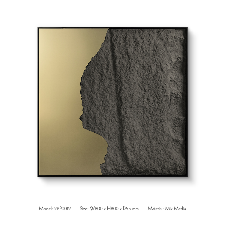 Modern 3D Metal Art Foam Texture for Wall Decor