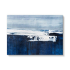 Awarded Handmade Blue And White Glacier Abstract Wall Art for Hotel