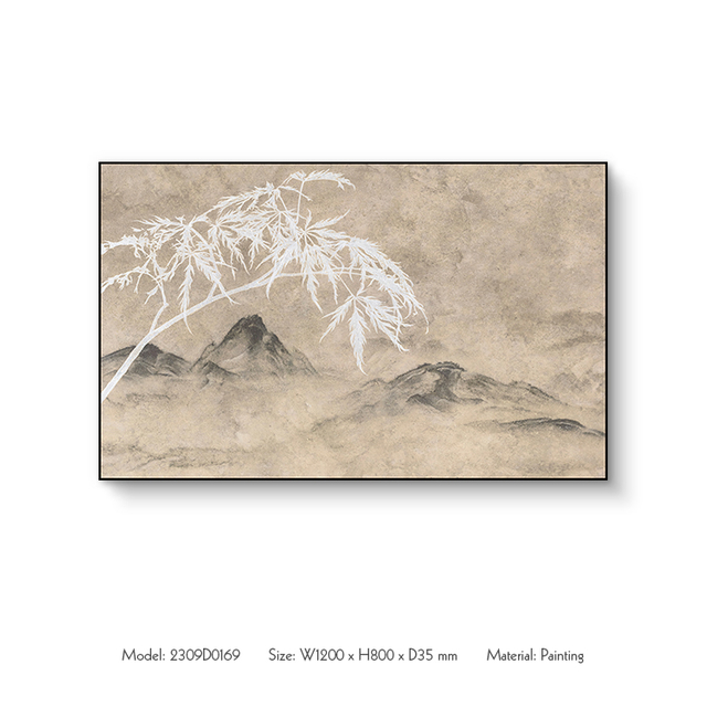 Chinese Style Wall Art Acrylic Hand Painting on Canvas Landscape Paintings