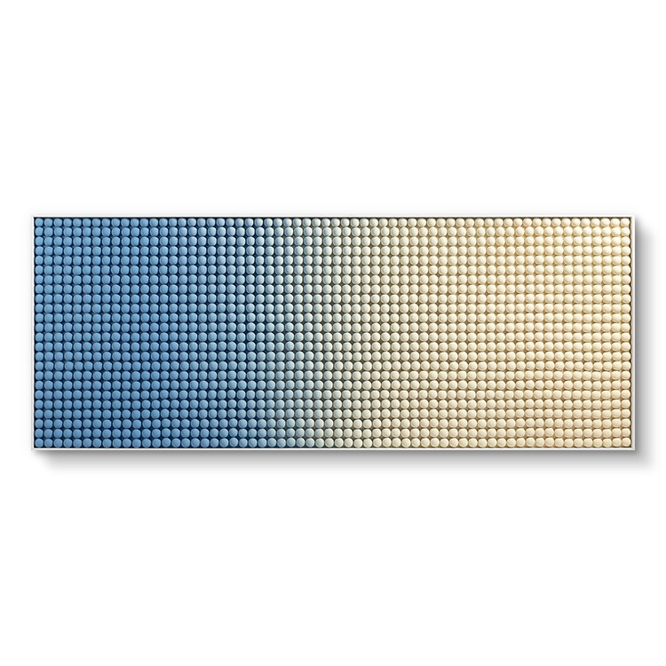 Gradient Color Wood Ball Modeling Big Panel Wall Art