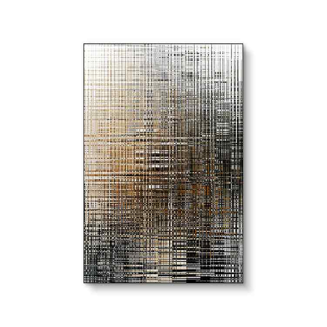 Modern Style Interior Design Lattice Abstract 3D Textured Print