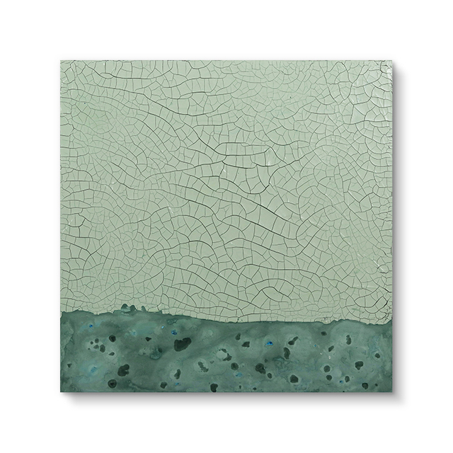 Abstract Green Handmade Painting Texture Wall Art Decor