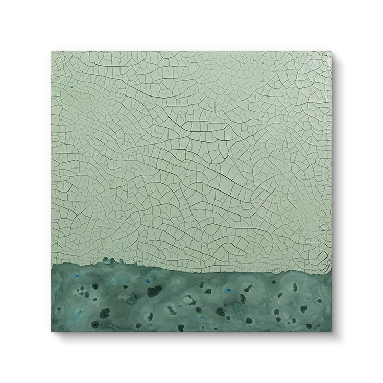 Abstract Green Handmade Painting Texture Wall Art Decor