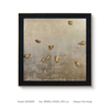 Luxury Sandstone Painting with Brass Fittings 3d Wall Art