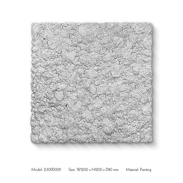 Eco-friendly accessories panel 3D thick crack texture wall art