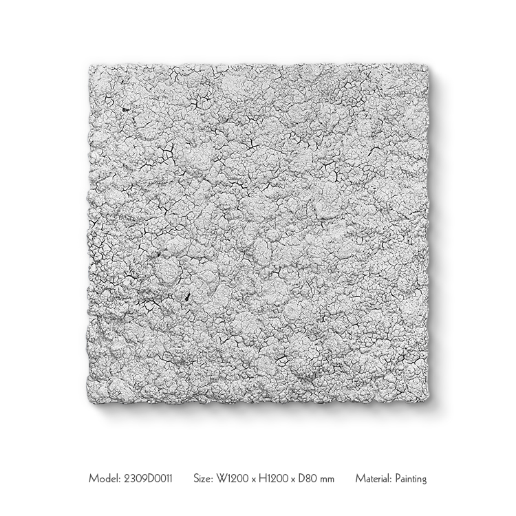 Eco-friendly accessories panel 3D thick crack texture wall art