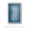 Blue Abstract painting hand made 3D metal wall decor