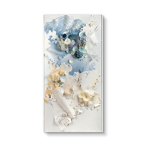 High-end Paper Flower Shape 3D Wall Art Decor