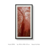 High Level Original Red Modern 3D Printed Art for Hotel Room