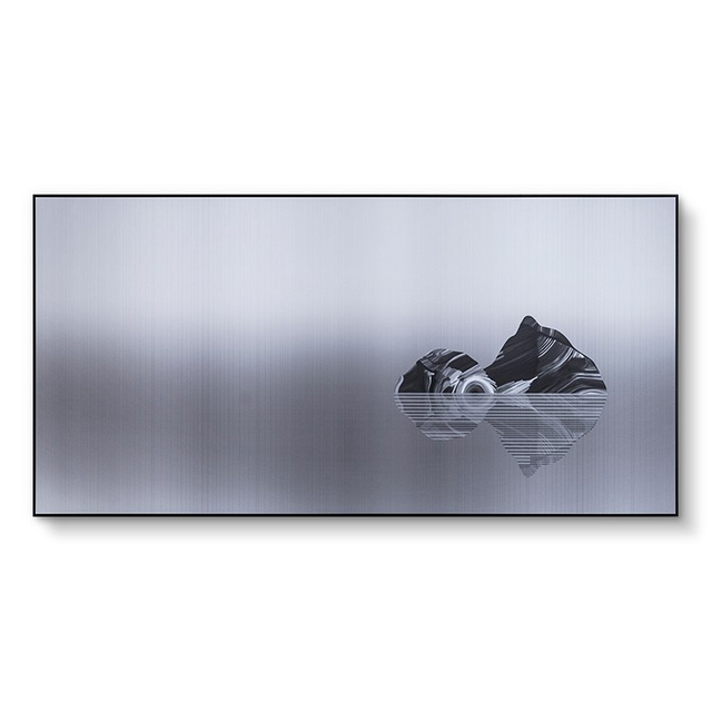 Grey Landscape Portrait Modern Abstract Printing Wall Art