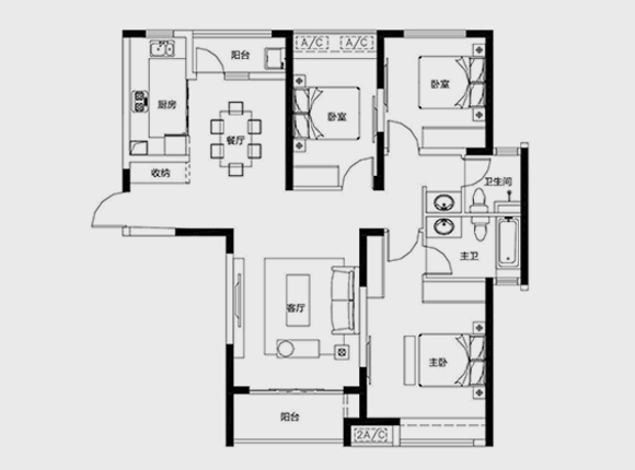 Size and layout plan