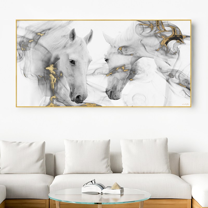 Luxury Horse Crystal Acrylic Printing Artwork for Living Room