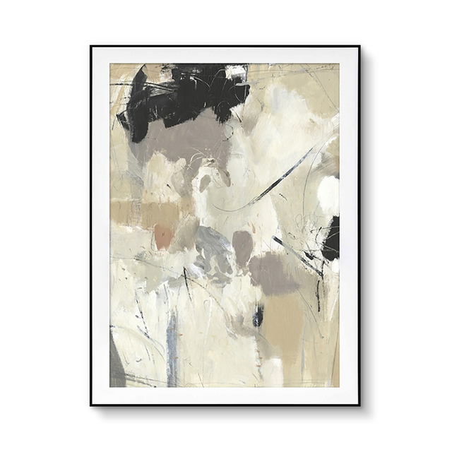 Random Abstract Oil Painting for Interior Wall Art Decor