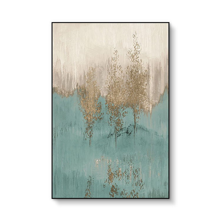 Home Decorating Wall Paintings Metal Frame Canvas Art Accessories