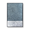 Pure Handmade Grey And Silver Abstract Crack Texture Painting