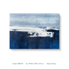 Awarded Handmade Blue And White Glacier Abstract Wall Art for Hotel