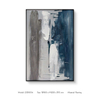 Customized Cold Color Tone Wall Hanging Abstract Texture Painting