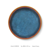 Round Shape Blue Sand Stone Painting Artwork for Projects 