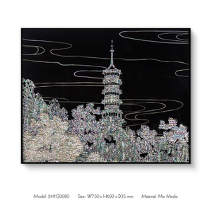 Lacquered Art Mother-of-pearl Wall Painting Hot Seller Custom Support for High-end Interior Design