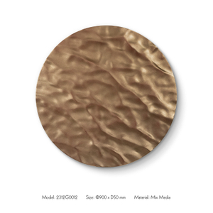 TY ART Thick Textured Wood-Carving Wall Arts and Paintings Luxury Wall Panel with-Lights for Interior Design