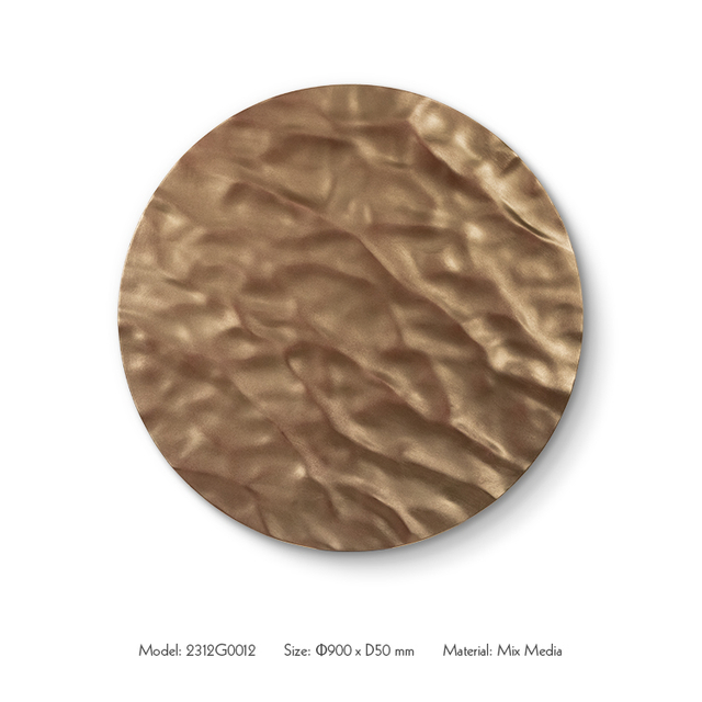 TY ART Thick Textured Wood-Carving Wall Arts and Paintings Luxury Wall Panel with-Lights for Interior Design
