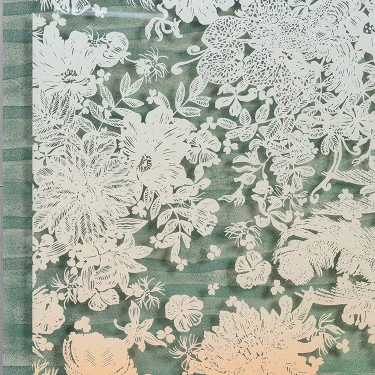 TY Luxury Acrylic UV Papper Cutting Home Decor Textured Fabric Wall Art High Quality for High-end Interior Design Custom Support