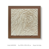 TY Home Decor Soft Clay Sculpture on Leather Base with Aluminum Frame Wall Art for Intetior Deisign