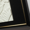 Textured Wall Art Wood Carving Home Decor with Black Fabric Base Wooden Framed Handmade Paintings for Hotel Villa Projects