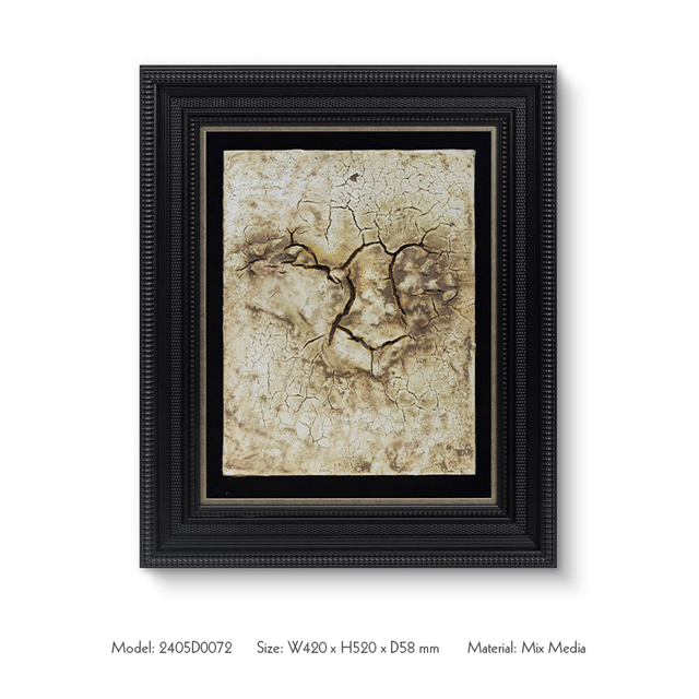 TY ART Wall Art Painting Cracked Effect Resin Luxury Home Decor Black Flannel Base Custom Support for Interior Design