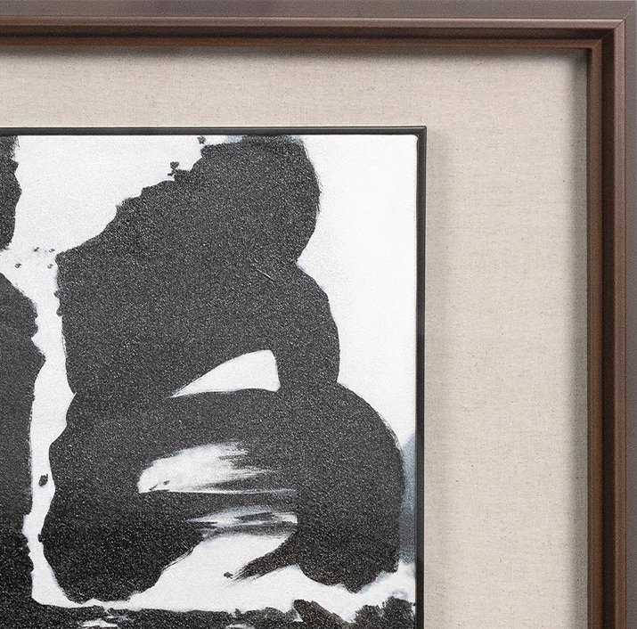  TY ART SPACE Hand-painted Home Decor High Quality Ink-wash Painting Wall Art for High-end Interior Design with Acrylic Cover Custom Support