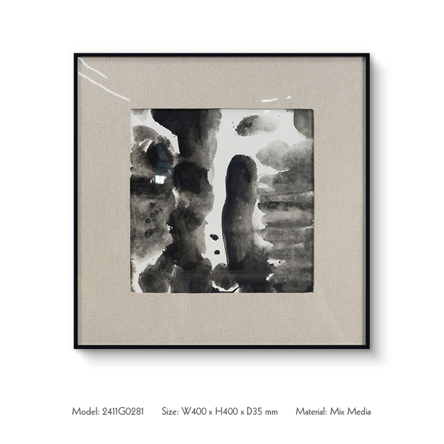  TY ART Textured Handmade Painting on Rice Paper Wall Art Home Decor with Acrylic Covered for High-end Interior Design Custom Support