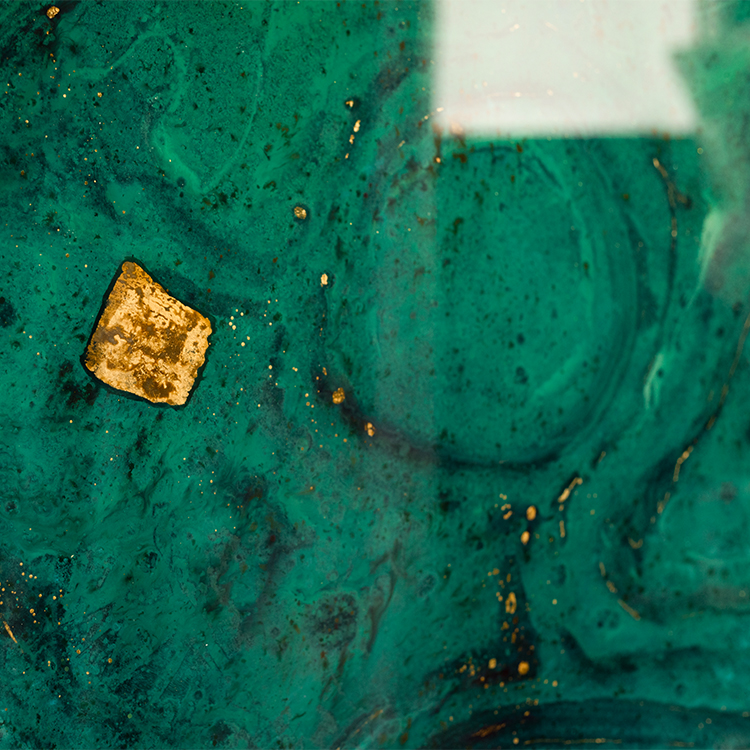  TY ART SPACE Hand-painted Wood Carving Wall Art Panel with Gold Foil & Resin Home Decor for High-end Hotel Villa Interior Design Custom Support