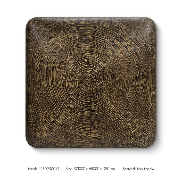 TY ART SPACE Vintage Hand-painted Wood Carving Wall Art Panel Home Decor for High-end Hotel Villa Interior Design Custom Support