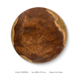 TY ART SPACE Textured Hand-painted Wood Carving Wall Art Panel Home Decor for High-end Hotel Villa Interior Design Custom Support