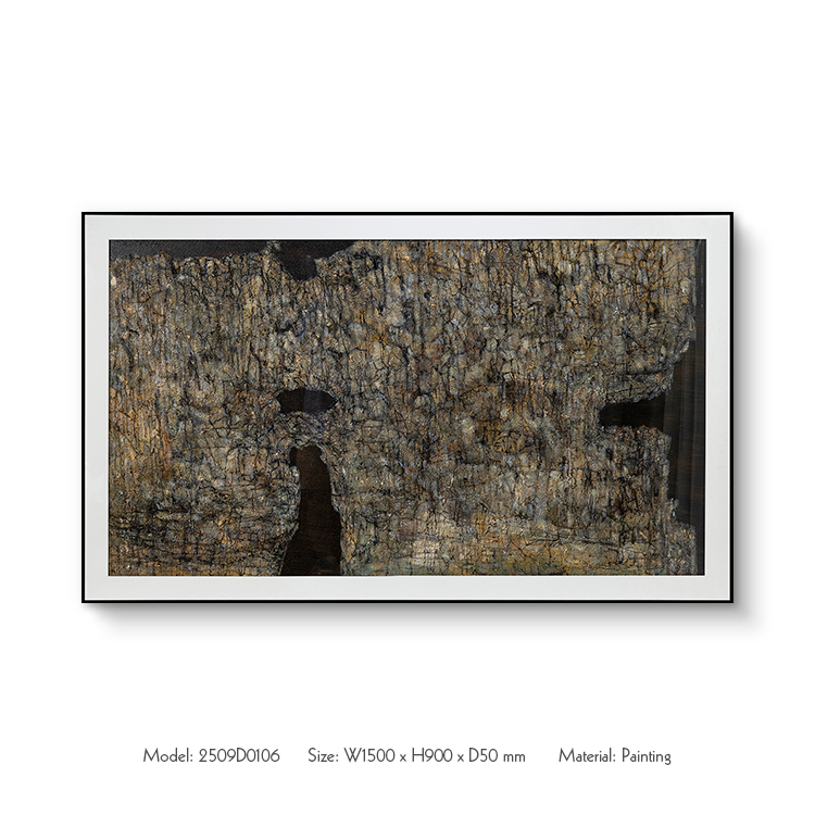  TY ART SPACE Abstract Textured Hand-painted Painting on Canvas Wall Art Panel Home Decor for High-end Hotel Villa Interior Design Custom Support