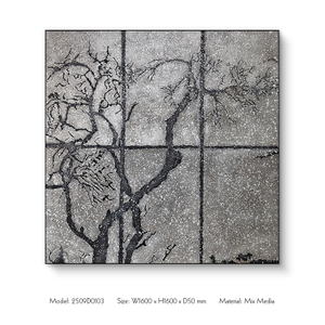  TY ART SPACE Sandstone Textured Hand-painted Wall Art Panel Home Decor for High-end Hotel Villa Interior Design Custom Support