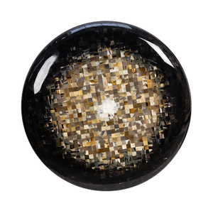  TY ART SPACE Luxury Hand-painted Beef Bone Slices Wall Art Panel Covered with Resin Home Decor for High-end Hotel Interior Design Custom Support