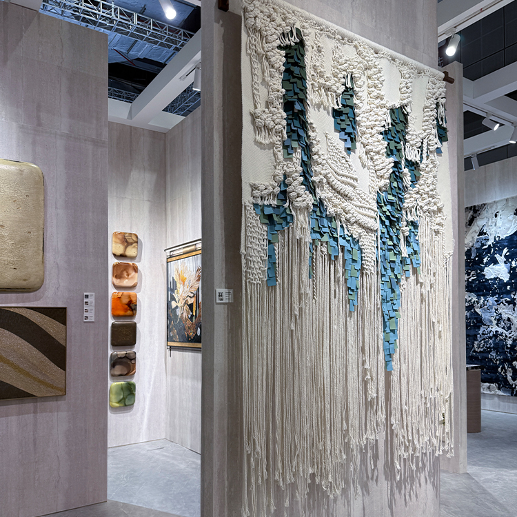  TY ART SPACE Handmade Fabric Weaving Home Decor Direct Outlet for High-end Hotel Villa Interior Design Custom Support